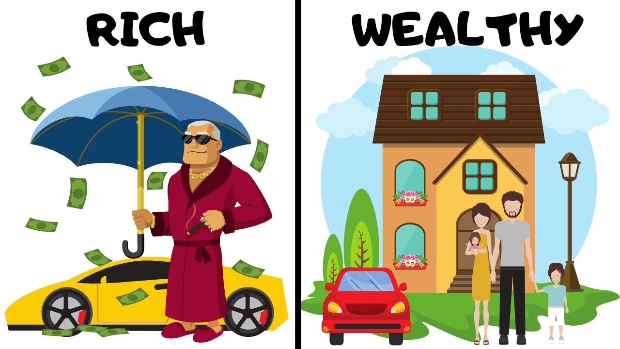 rich và wealthy